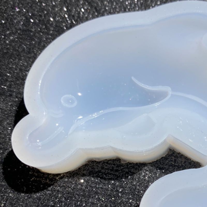 Khuôn Silicone Làm Mặt Dây Chuyền Hình Cá Heo