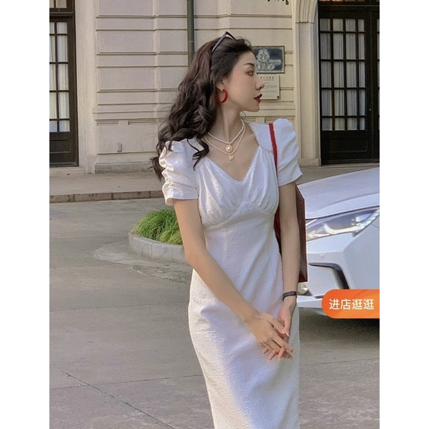 ĐẦM NHÍU TAY MIDI RÃ NGỰC CHẠY HẠT