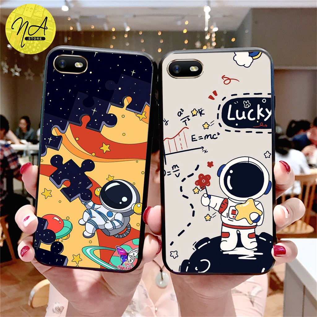 Ốp lưng điện thoại Oppo a1k - a3s - realme c1 - realmi c2 in hình thám tử mặt trăng siêu dễ thương-cute