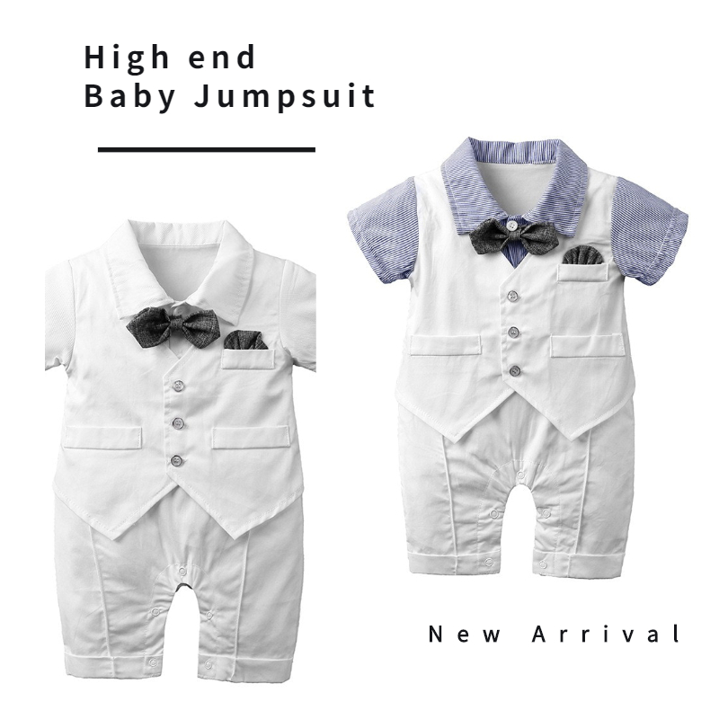 Áo Liền Quần Tay Ngắn Cổ Tròn Thời Trang Phong Cách Cho Bé Trai