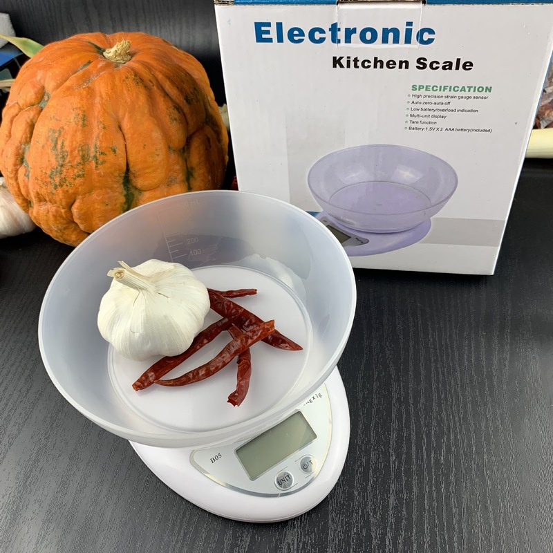 Cân Tiểu Ly, Cân Điện Tử Nhà Bếp Mini Định Lượng 1g - 5Kg Làm Bánh, Chia Thực Phẩm Độ Chính Xác Cao Tặng Kèm 2 Pin AAA
