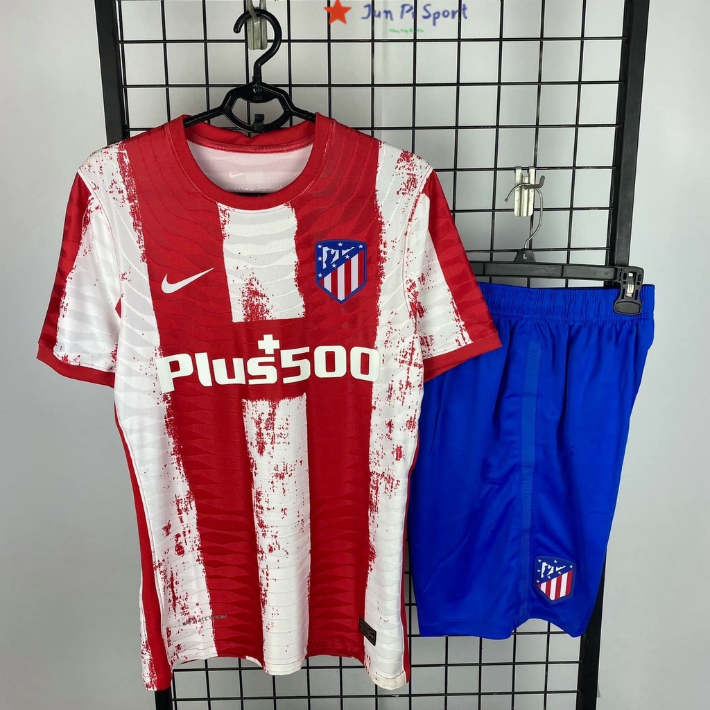 Áo Bóng Đá CLB ATLETICO MADRID. Quần áo Bóng Đá chất polyeste gai lỗ Thái LAn, fuul mẫu