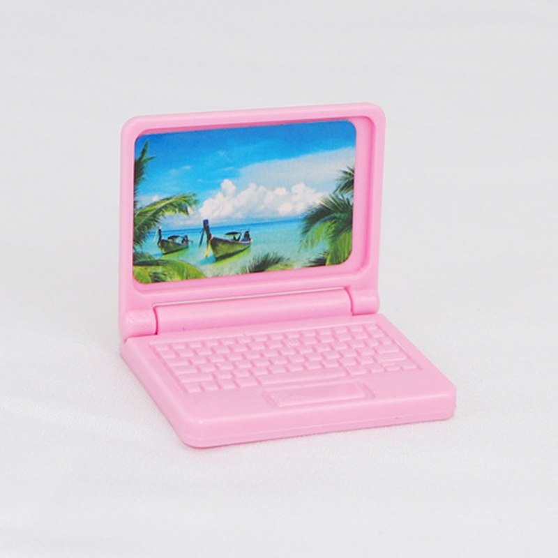 Mô hình laptop đồ chơi mini cho nhà búp bê