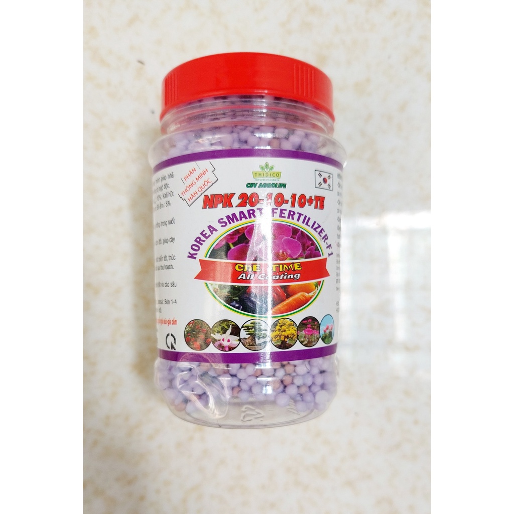 Phân Tan Chậm Hàn Quốc 20-10-10+TE hủ 150g