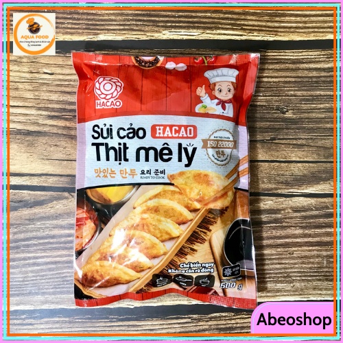 Sủi cảo nhân thịt Mê Ly/ há cảo nhân thịt Hafood dùng hấp chiên, thả lẩu vô cùng tiện lợi