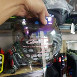 Kính bubble 7 màu GRS gắn nón bh 3/4