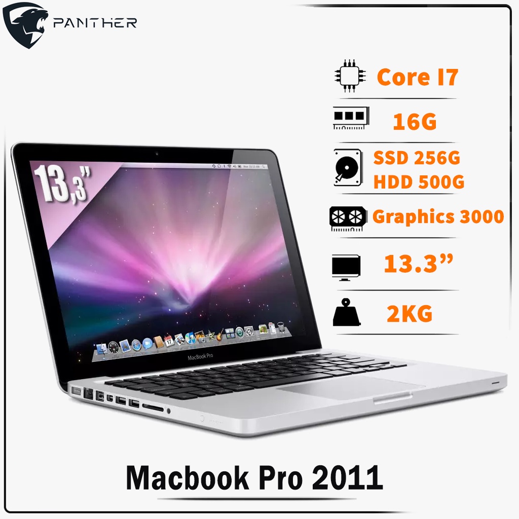 Laptop Macbook Pro 2011 13 inch Core i7/8Gb/SSD 240