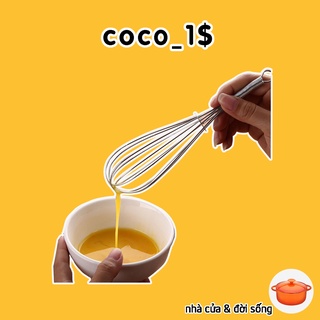 Mua  COCO1$  Cây đánh trứng chuyên nghiệp bằng thép không gỉ Size bé