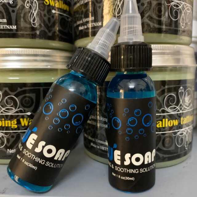 Nước rửa hình xăm bluesoap 30ml hàng có sẵn