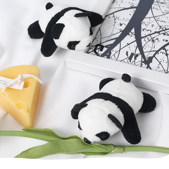 Trâm cài áo, balo, túi xách gấu bông chú gấu trúc Panda nhồi bông xinh xắn