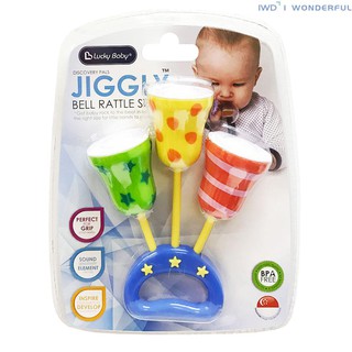 IWD Baby Handheld Shaking Bell Colorful Rattle Educational Musical Toys Colors May Vary