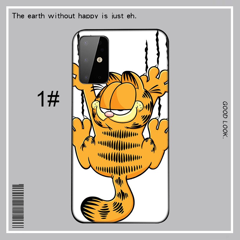 Samsung Galaxy A9 A8 A7 A6 Plus A8+ A6+ 2018 A5 A3 2016 2017 Casing phone Soft Case 34MB Cartoon Garfield cat