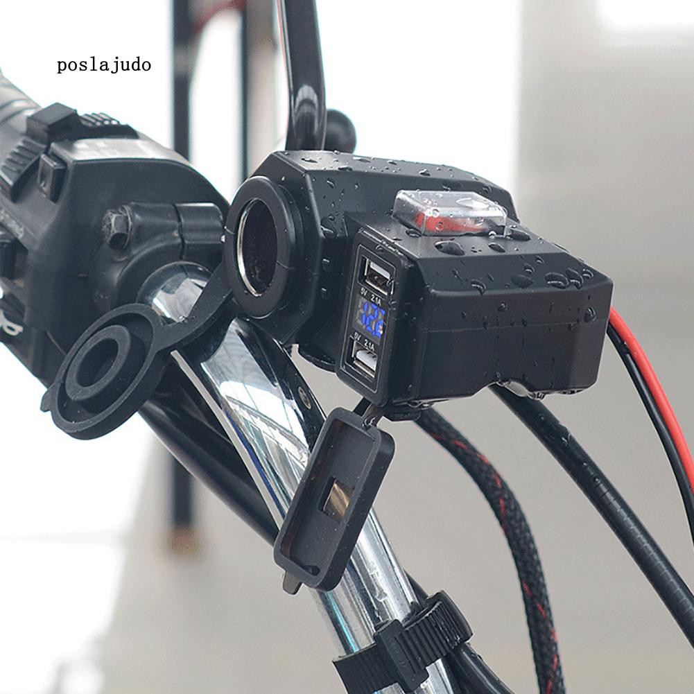 Bật lửa chống nước có cổng sạc USB hiển thị GPS cho xe máy