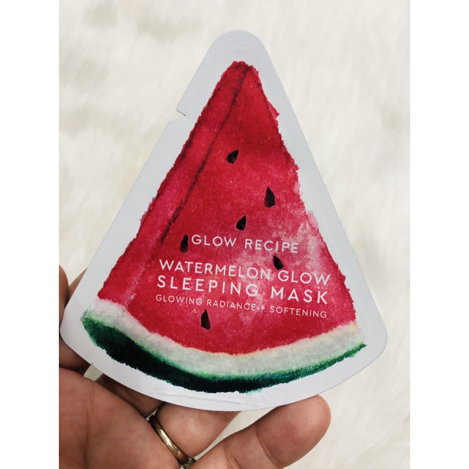 [AUTH 1000%] Sample mẫu thử GLOW RECIPE Mặt nạ ngủ dưa hấu cấp nước da dầu GLOW RECIPE Watermelon Glow Sleeping Mask