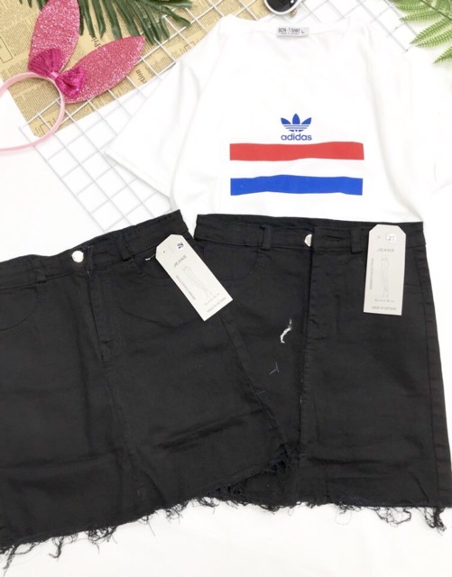 Chân váy kaki dày chữ a kn