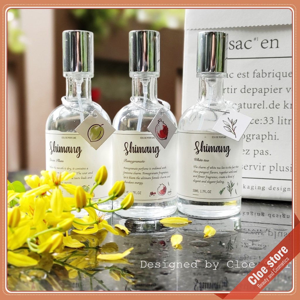 Body mist Shimang Poa Seed Love (Hạt giống tình yêu) 50ml hương thơm thanh mát, hàng nội địa Trung | Thế Giới Skin Care