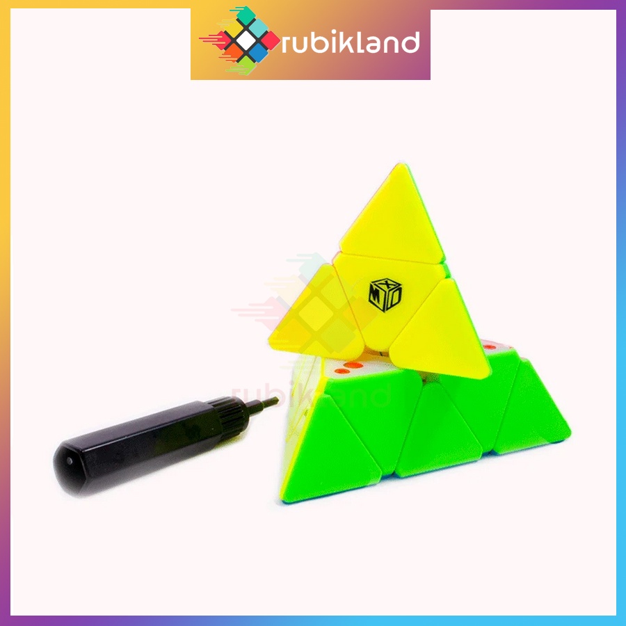 Rubik Tam Giác QiYi X-Man Bell V2 M Pyraminx XMD V2 M Rubic Pyraminx Stickerless Nam Châm Đồ Chơi Trí Tuệ Trẻ Em