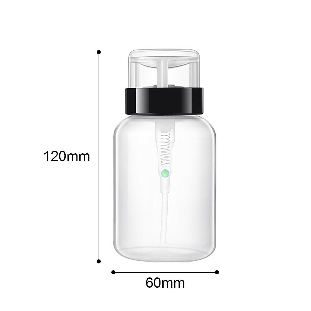 Bình rỗng trong suốt đựng dung dịch tẩy sơn móng tay tiện dụng 200ml