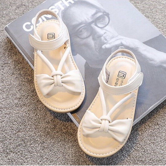 Sandal cho bé gái, Giày sandal phối Nơ quai chéo thắt nút cực xinh chất da mềm nhẹ phong cách Hàn Quốc V736