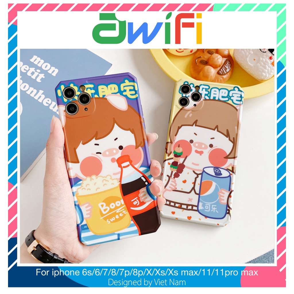 Ốp iphone - Ốp lưng imd new Cặp đôi mũm mĩm 6/6s/6plus/6splus/7/8/7plus/8plus/x/xs/xsmax/11/11promax-Awifi Case
