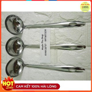 Muôi múc canh inox cán dài tiện dụng - Muỗng inox múc canh