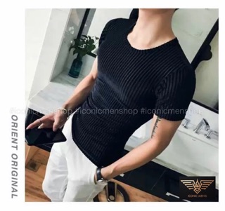 Áo thun nhung gân form body