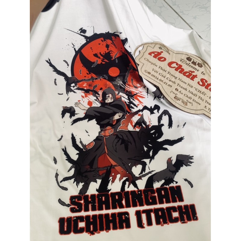 (VIDEO + ẢNH THẬT) Áo Uchiha Itachi Naruto Siêu Độc | Áo Thun ITACHI NARUTO mẫu mới Tshirt NT17