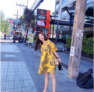 🌸Đầm hoa tay phồng🌸