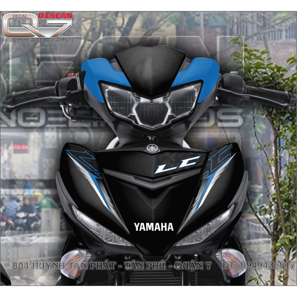 TEM RỜI EXCITER 150 XANH ĐEN