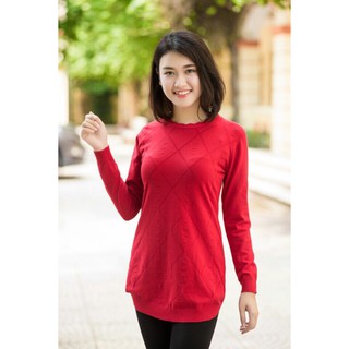 Free ship Áo len lông cừu dáng dài cho bạn gái free size