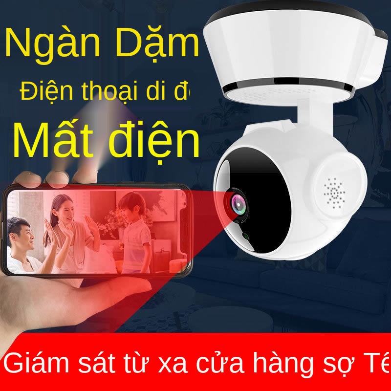 ☢△✑Camera giám sát trong nhà 360 độ toàn cảnh độ nét cao tầm nhìn ban đêm điện thoại di động từ xa quản gia đối thoại PT