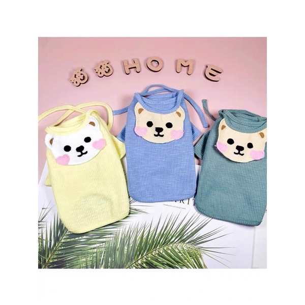 áo gân có tay TẶNG YẾM gấu cho chó mèo