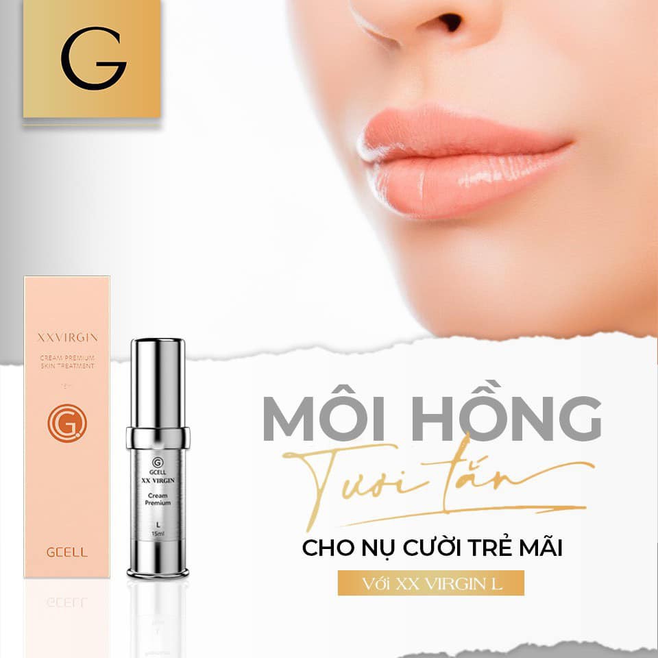 Kem làm HỒNG môi - XÓA thâm môi GCell XXVirgin Cream Premium L 5ml - Hàn Quốc