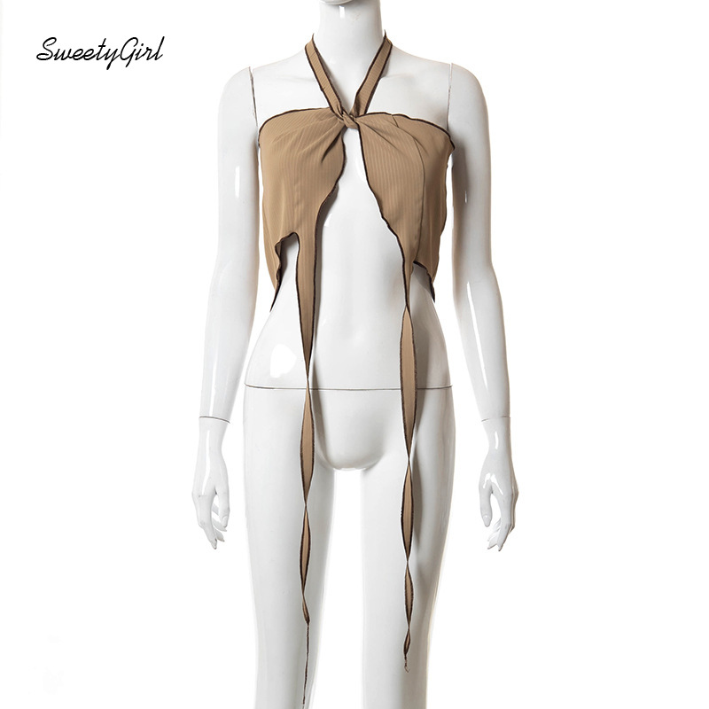 Áo Sát Nách Hở Lưng Màu Trơn Phong Cách Quyến Rũ Dành Cho Nữ