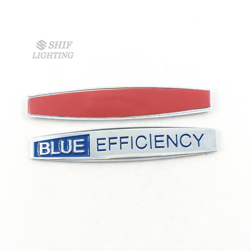 Bộ 2 logo in chữ BLUE EFFICIENCY bằng kim loại dùng cho trang trí dòng xe Mercedes Benz