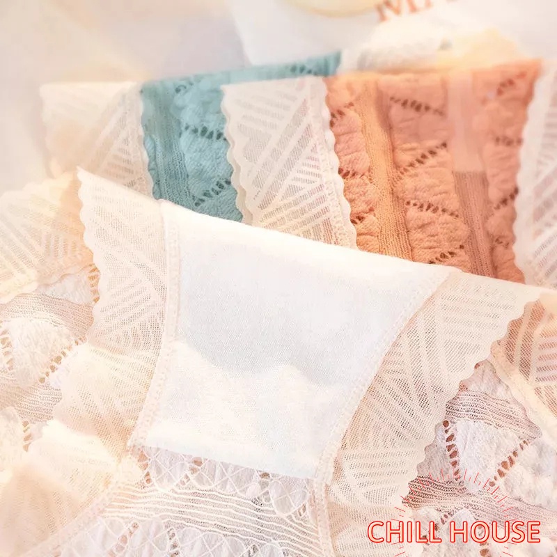 Quần lót nữ - quần lót cotton mềm mịn hoạ tiết hình tam giác 129 CHILL HOUSE