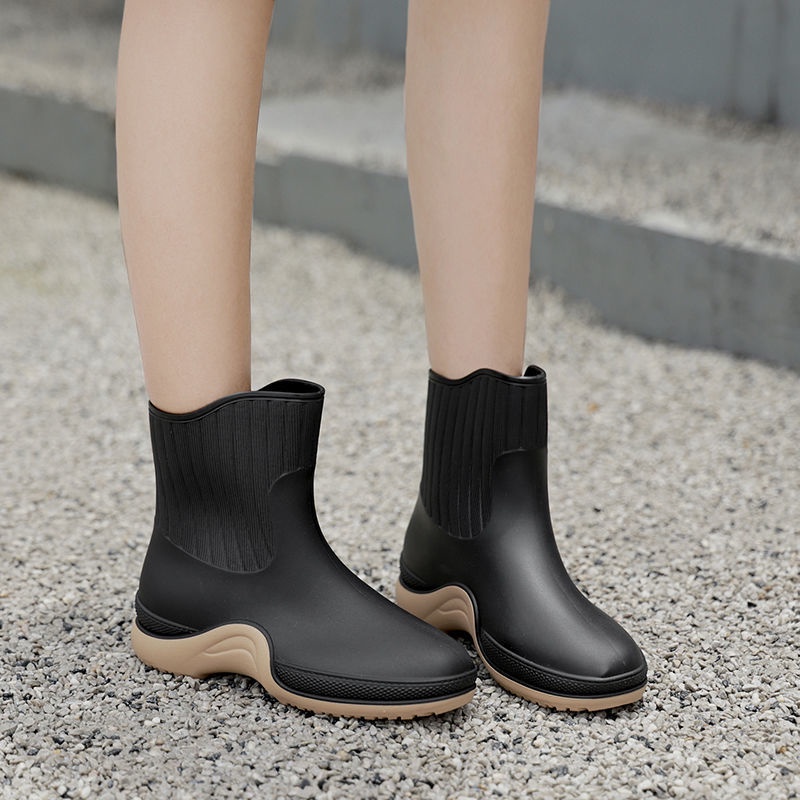 Ủng Đi Mưa Chống Trượt Siêu Nhẹ Thời Trang Theo Phong Cách Nhật Bản