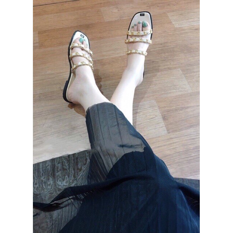 dép lê bản ngang 3 quai siêu hót