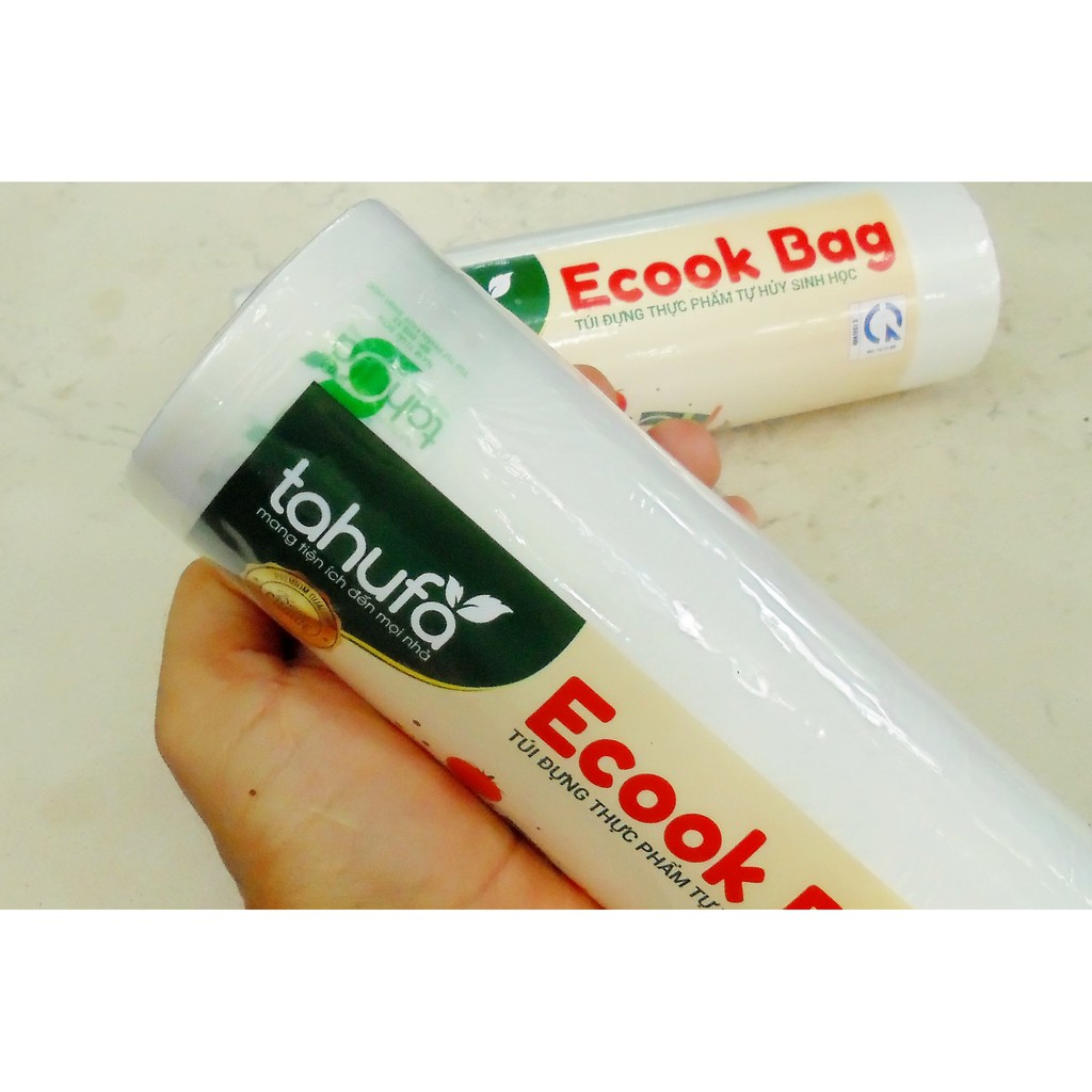 Cuộn Túi Đựng Thực Phẩm ECOOK BAG 250G Tự Hủy Sinh Học size 20x30cm - br00468