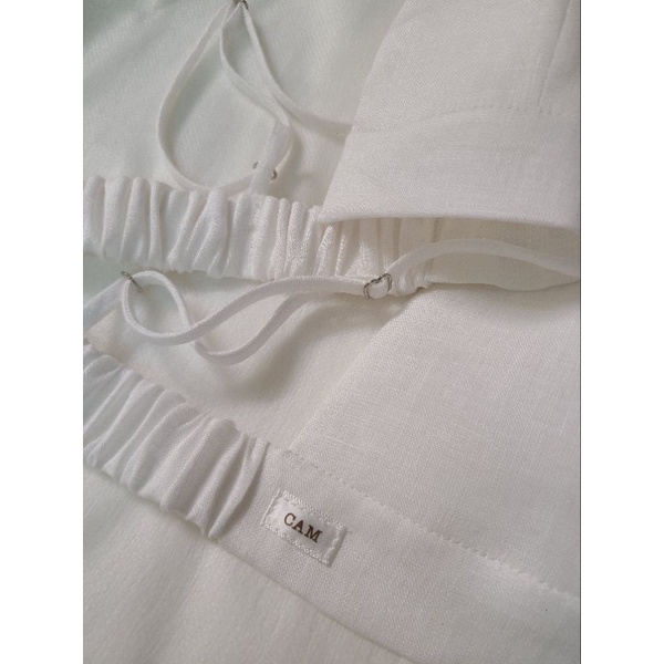 Linen Bralette chanh trơn màu sắc phong phú