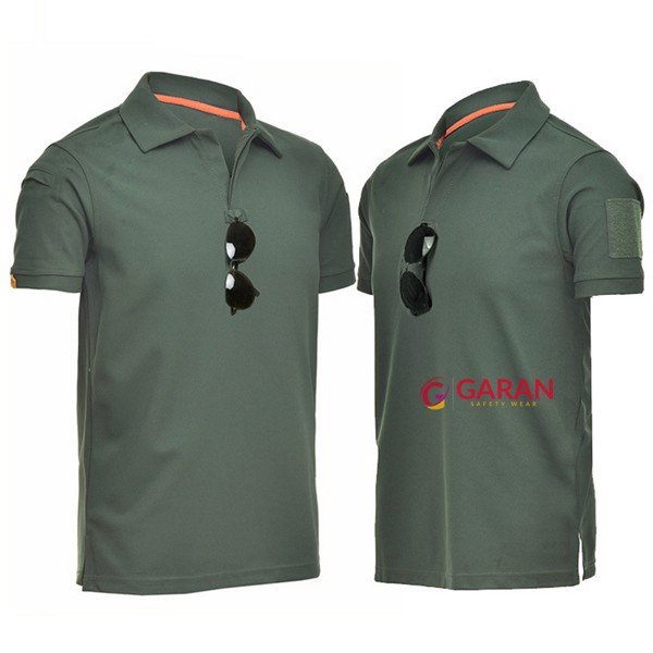 Áo Phông Ngắn Tay Chiến Thuật Chất Liệu Polyester Khô Nhanh, Thoáng Mát, Bền Bỉ Cho Nam