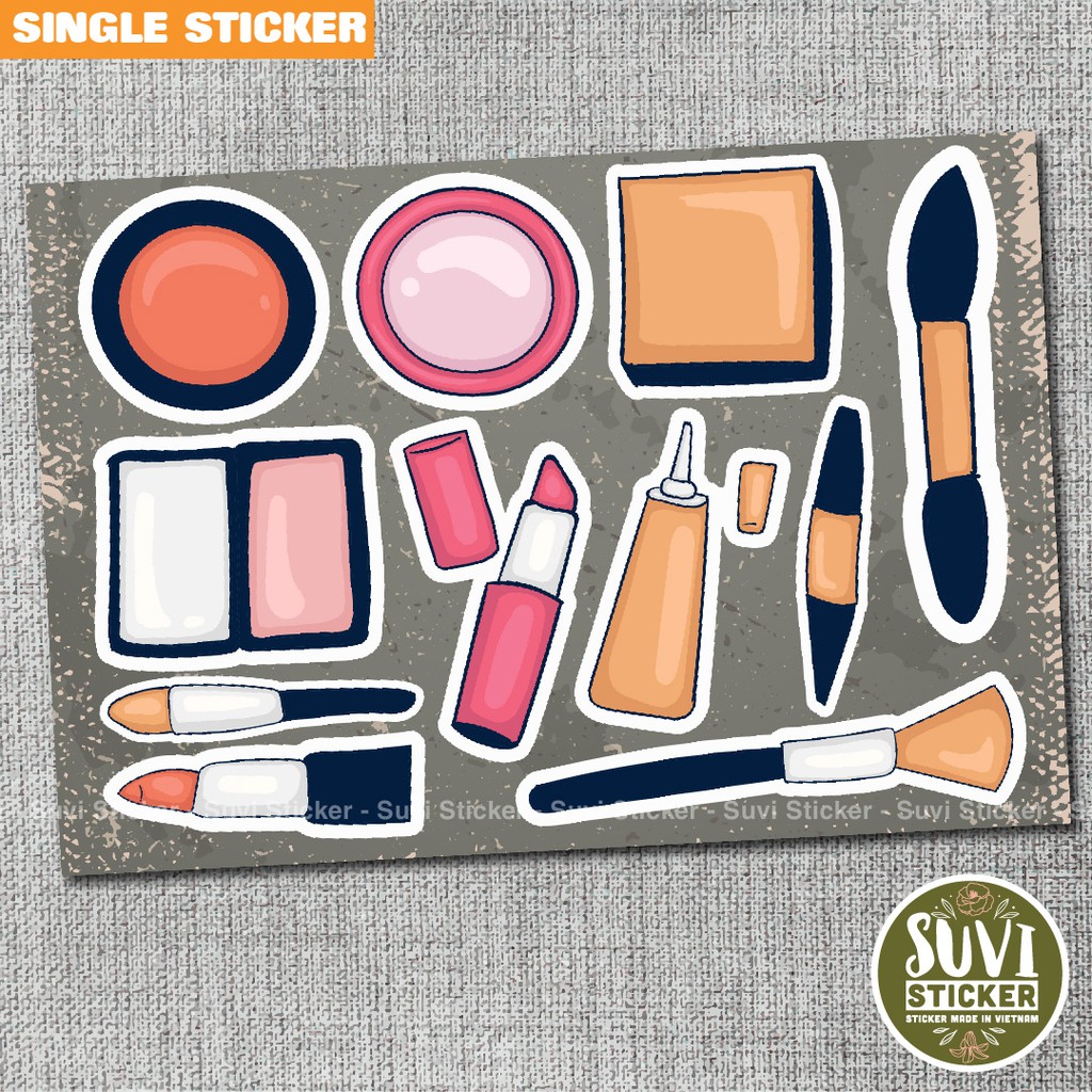 Single Sticker - Hình dán Girl chống nước sticker dán laptop, điện thoại, đàn guitar, mũ bảo hiểm, vali. SG20