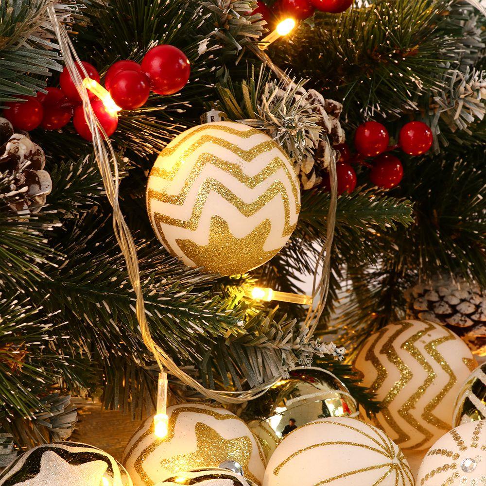 LAKAMIER Set 24 Quả Châu Trang Trí Giáng Sinh Năm Mới