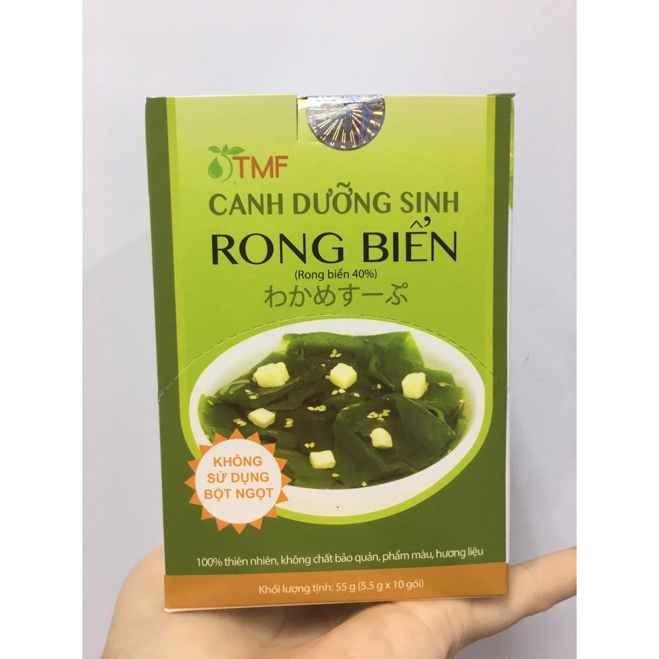Thùng 12 hộp canh dưỡng sinh rong biển Tâm Minh 50gr/hộp