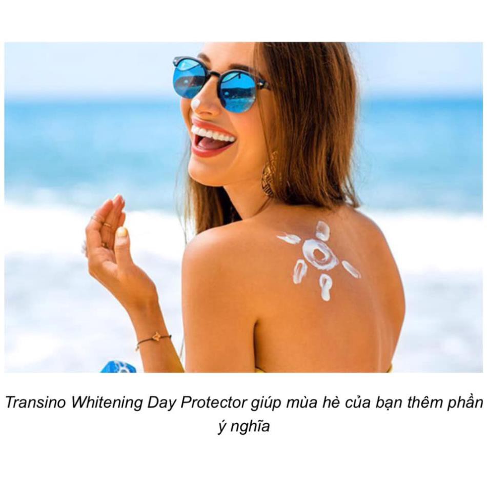Kem dưỡng ngày chống nắng Transino Whitening Day Protector 30ml Nhật Bản 3 in 1 kem lót, chống nắng, làm trắng da . | BigBuy360 - bigbuy360.vn