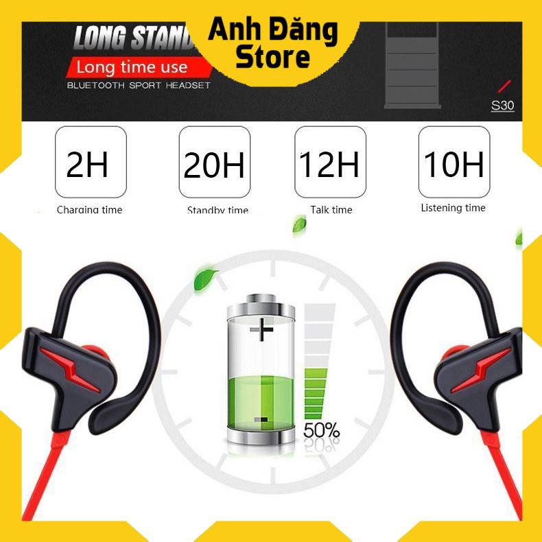 Tai nghe bluetooth có bass s30 sports - pin trâu