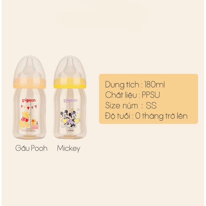 Bình Pigeon Nội địa - Chính hãng Nhựa PPSU 160ml