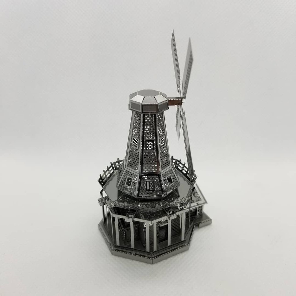 Mô Hình Kim Loại Lắp Ráp 3D Metal Mosaic Cối Xay Gió Windmill