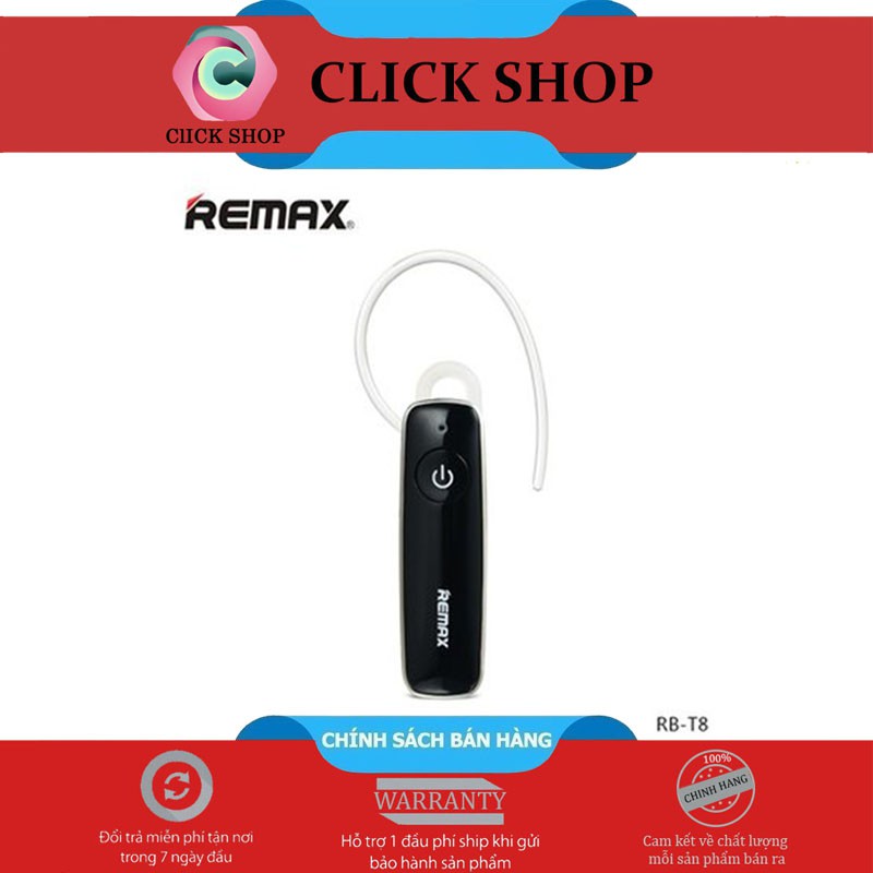 Tai nghe Bluetooth Remax RB-T8- Tai nghe remax T8 dòng 1 tai