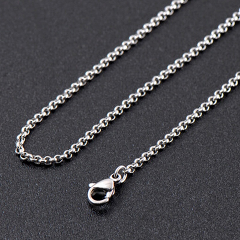 Dây chuyền mặt dây chuyền bằng thép không gỉ thời trang hoàn toàn mới, vòng cổ nam và nữ bằng thép titan phong cách đơn giản.